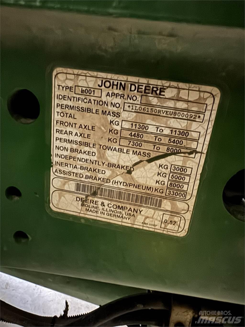 John Deere 6150R الجرارات