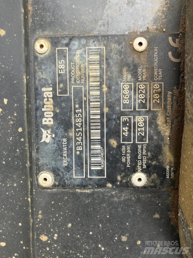 Bobcat E 85 حفارات وسط 7 طن - 12 طن