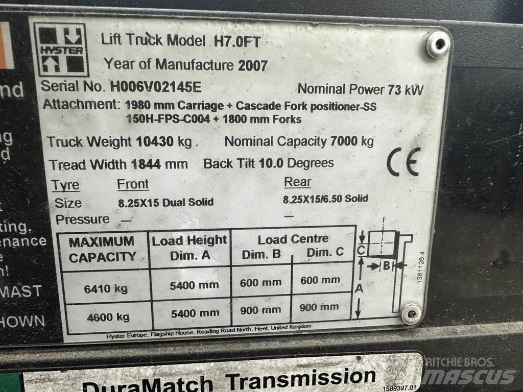 Hyster H7.0FT شاحنات LPG