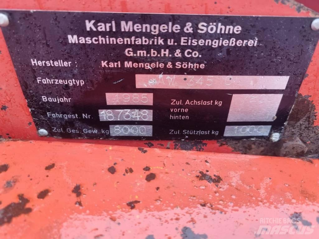 Mengele AW 345 c مقطورات ذاتية التحميل
