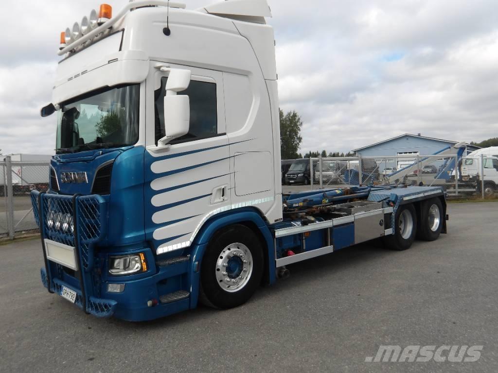 Scania R580 6x2 شاحنات الرافعات الخطافية