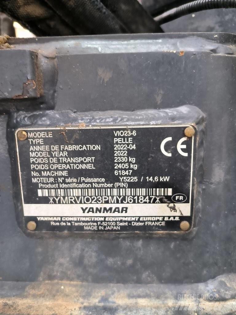 Yanmar Vio 23-6 حفارات صغيرة أقل من 7 طن (حفارات صغيرة)