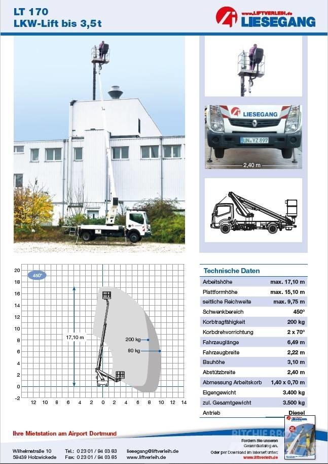 GSR E 179 T المنصات الهوائية المثبتة على شاحنة