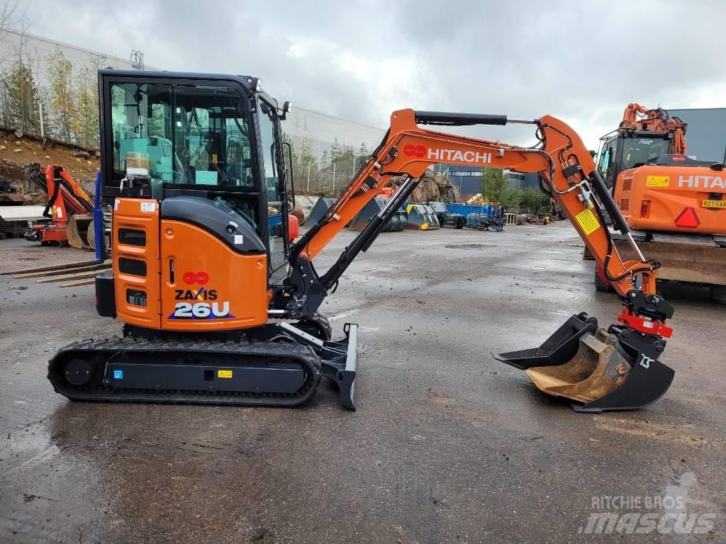 Hitachi ZX 26 U-6 حفارات صغيرة أقل من 7 طن (حفارات صغيرة)