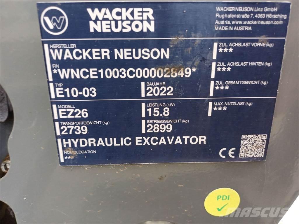 Wacker Neuson EZ26 حفارات زحافة