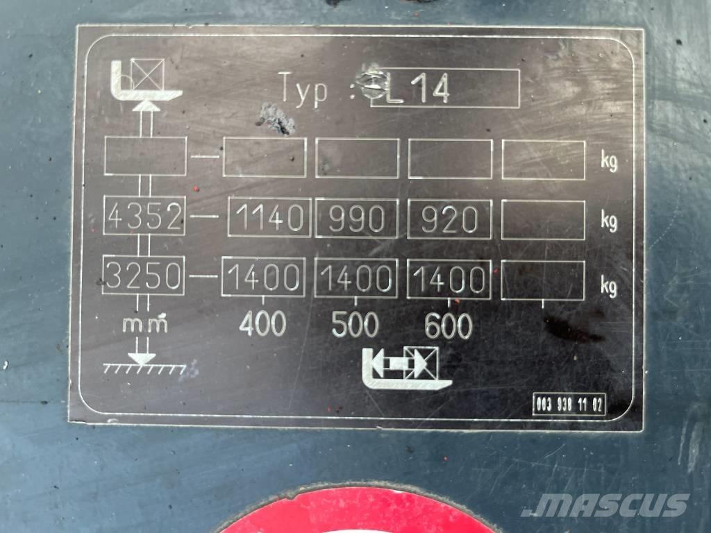 Linde L 14 V-3816 شاحنات مناولة ذاتية الدفع