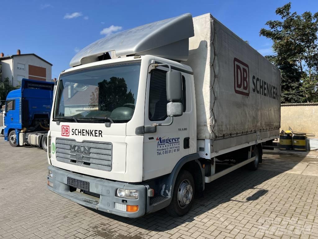 MAN TGL 8.180 شاحنات بغطاء جانبي