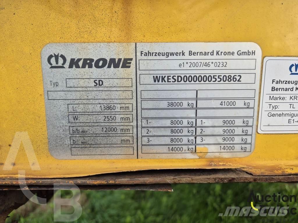 Krone SD نصف مقطورات بباب جانبي
