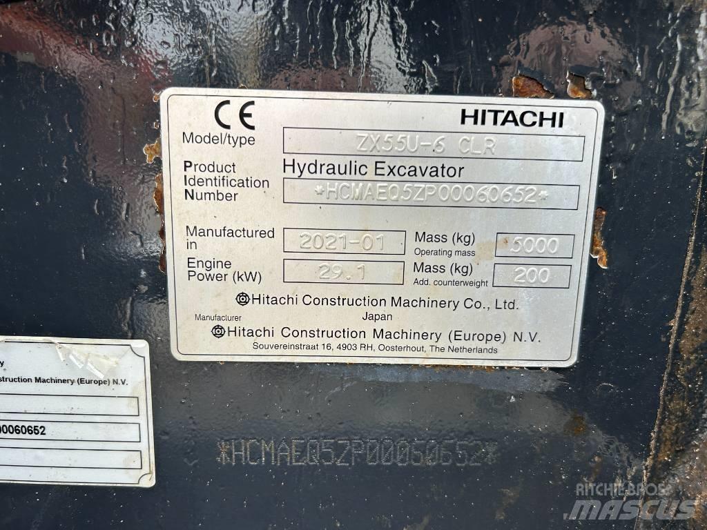 Hitachi ZX55U-6 حفارات صغيرة أقل من 7 طن (حفارات صغيرة)