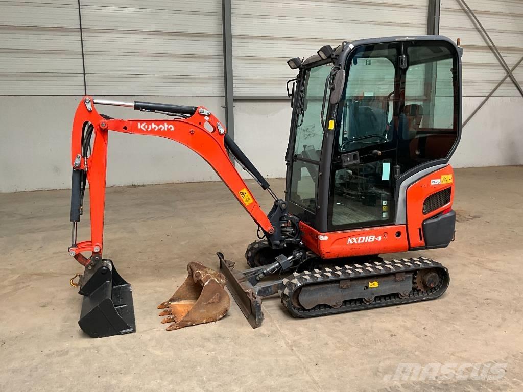 Kubota KX 018-4 حفارات صغيرة أقل من 7 طن (حفارات صغيرة)