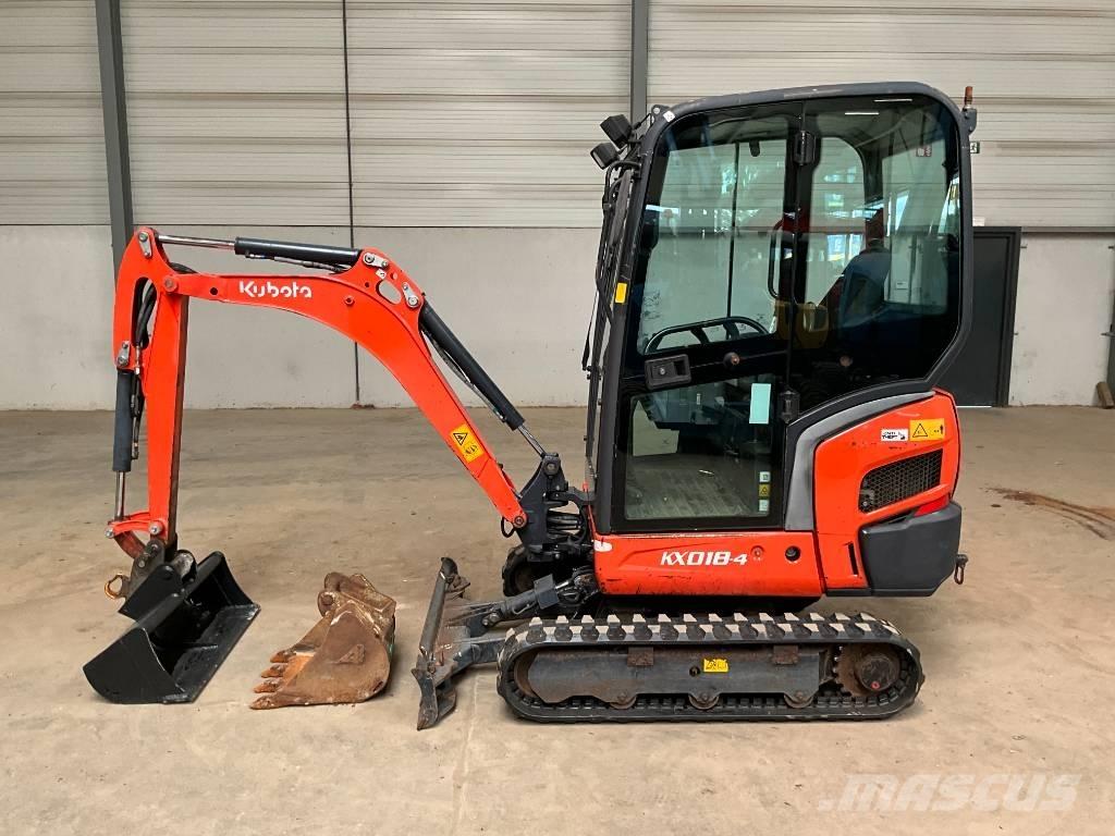 Kubota KX 018-4 حفارات صغيرة أقل من 7 طن (حفارات صغيرة)