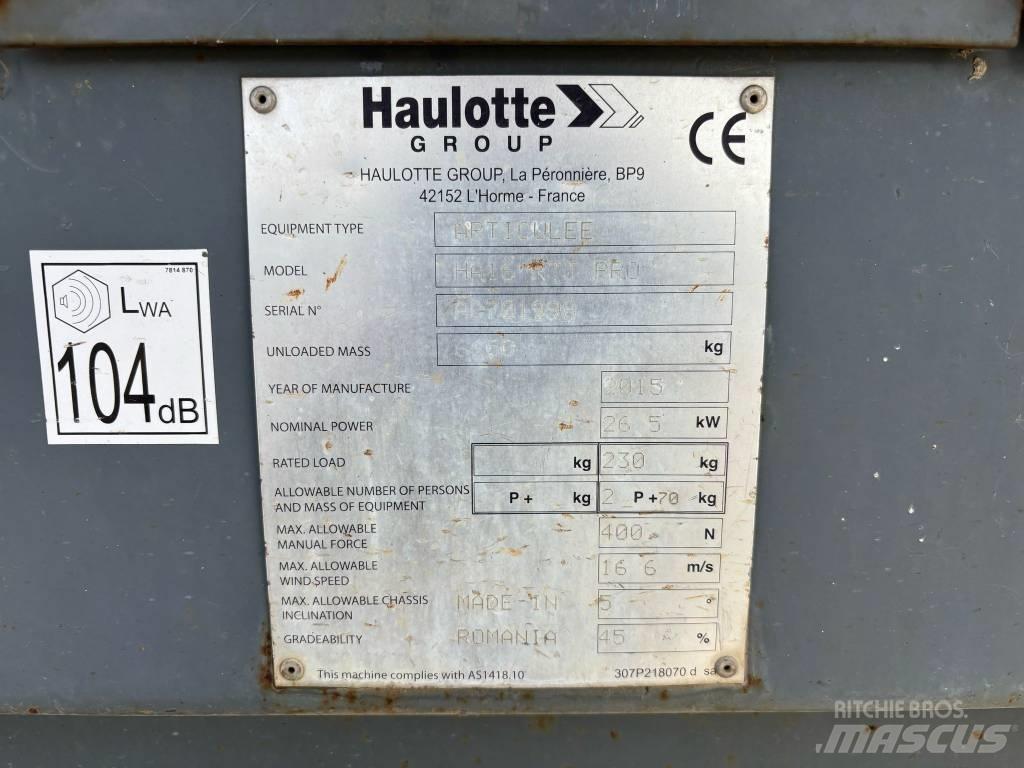 Haulotte HA 16 رافعات سلة مفصلية