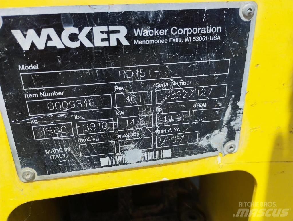 Wacker Neuson RD 15 مداحل ثنائية الاسطوانة