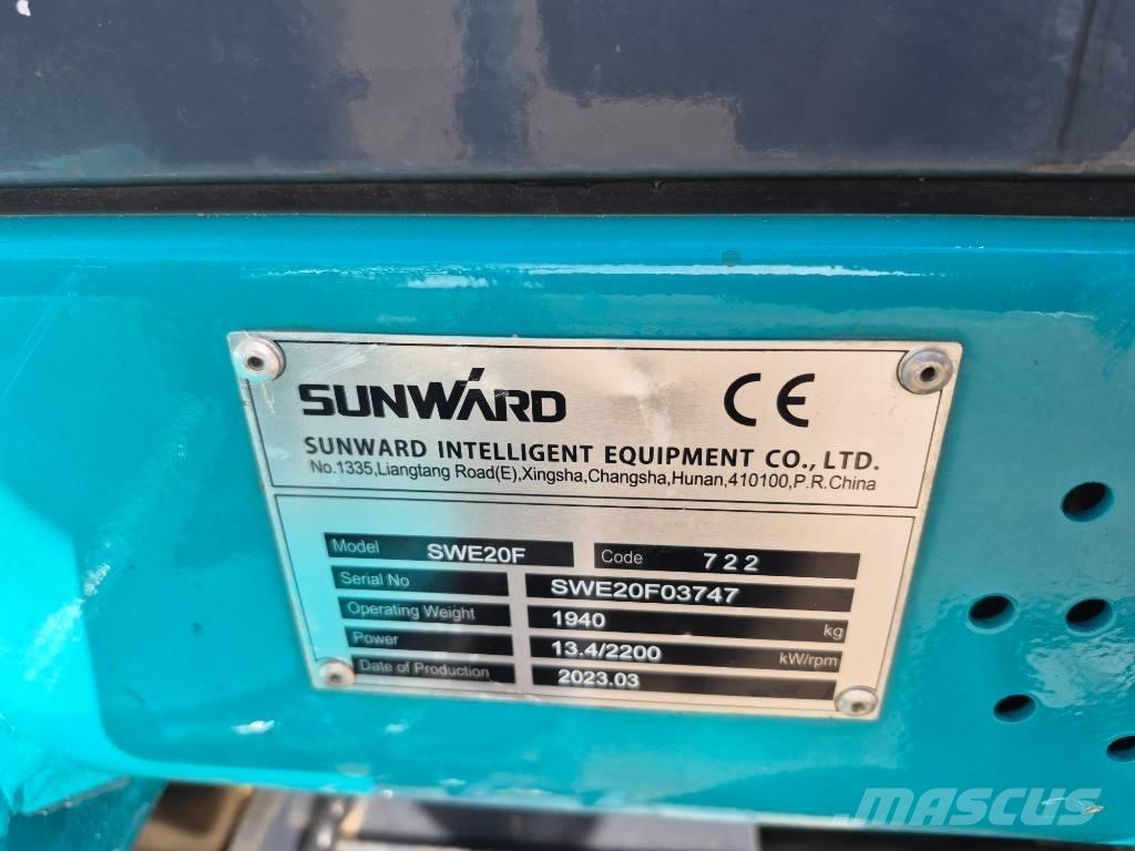Sunward SWE 20 F حفارات صغيرة أقل من 7 طن (حفارات صغيرة)