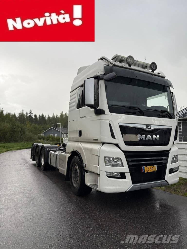 MAN TGX 32.580 شاحنات مسطحة / أوناش