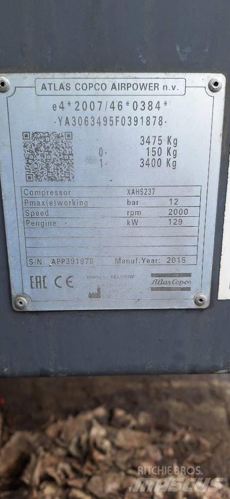 Atlas Copco XAHS237 مكابس
