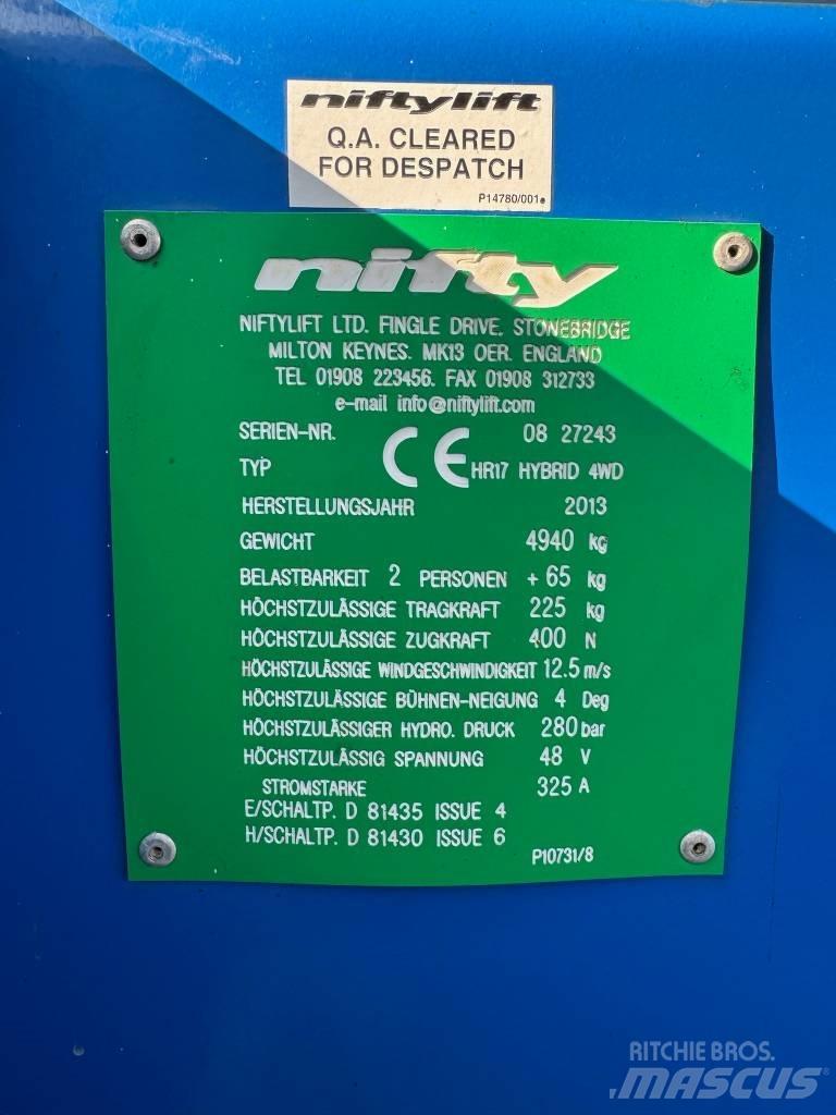 Niftylift HR 17 D E رافعات سلة مفصلية