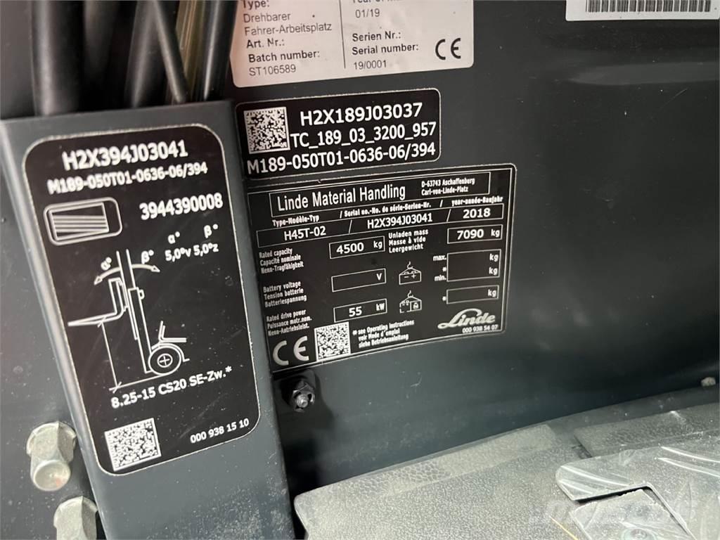 Linde H45T-02 شاحنات LPG