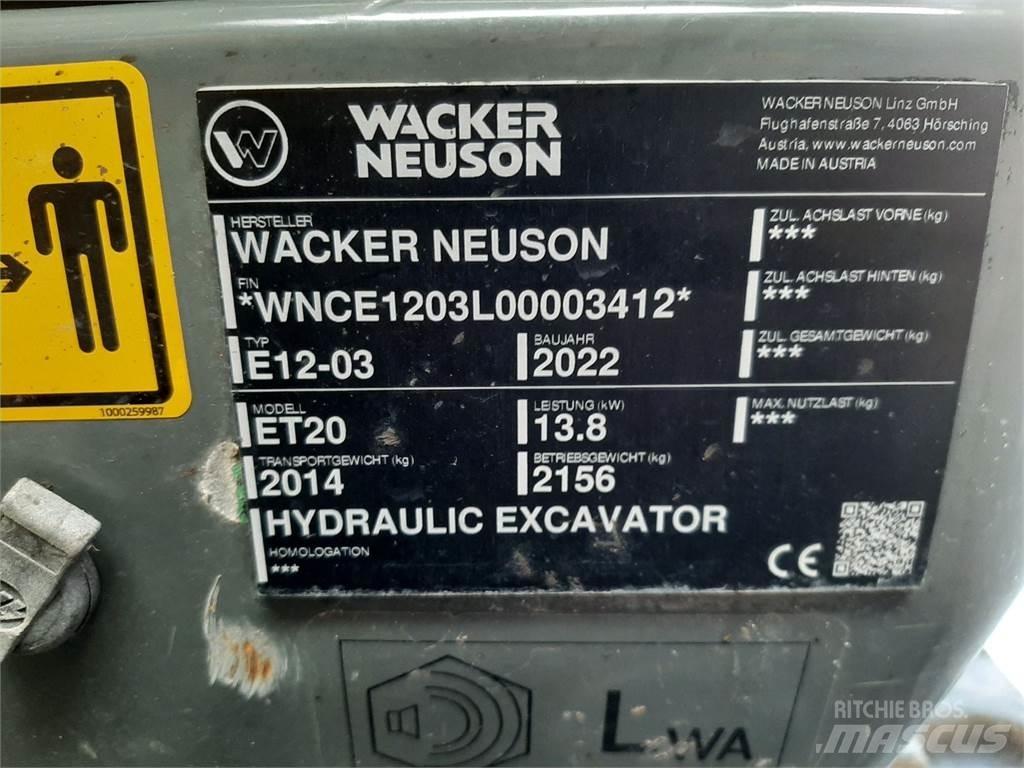 Wacker Neuson ET20 حفارات زحافة