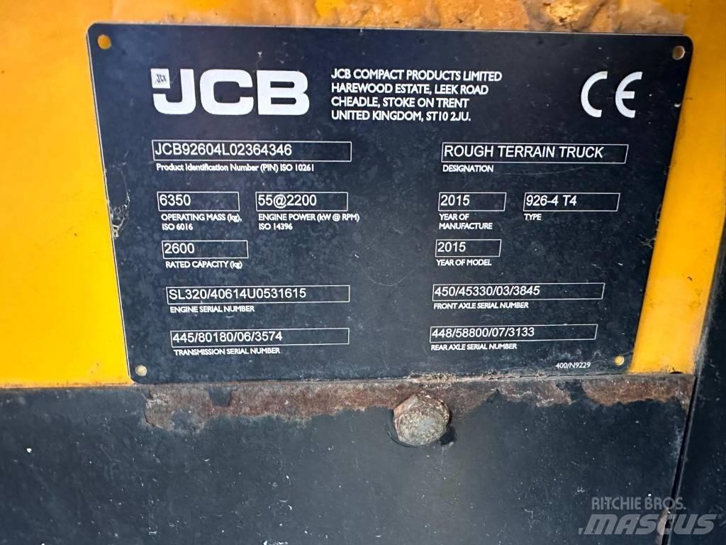 JCB 926-4 شاحنات الطرق الوعرة