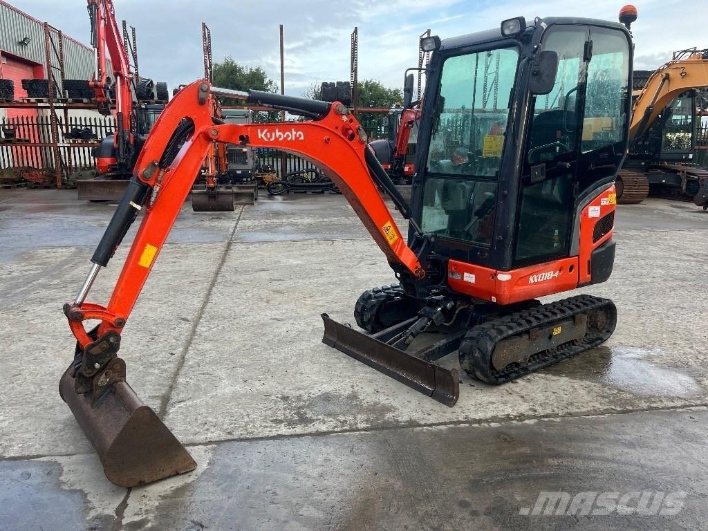 Kubota KX 018-4 حفارات صغيرة أقل من 7 طن (حفارات صغيرة)
