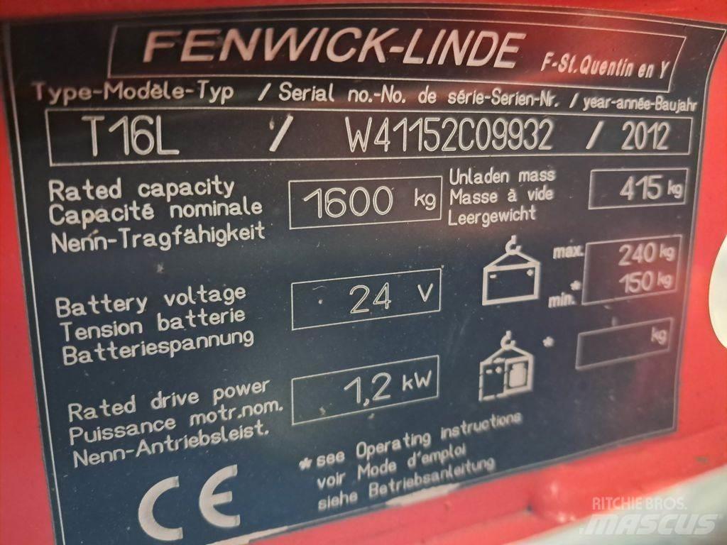 Linde T16L معدات الرفع منخفض المستوى