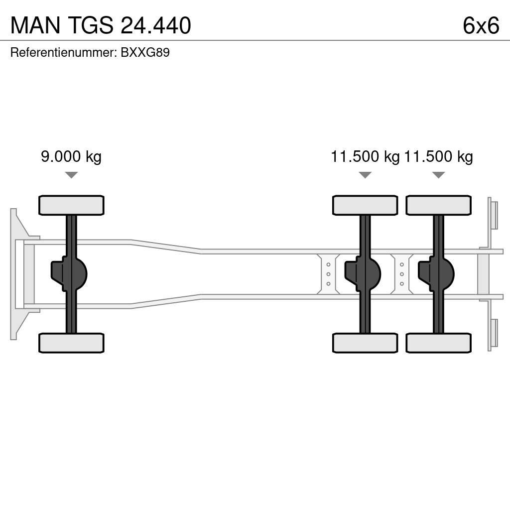 MAN TGS 24.440 شاحنات الرافعات الخطافية