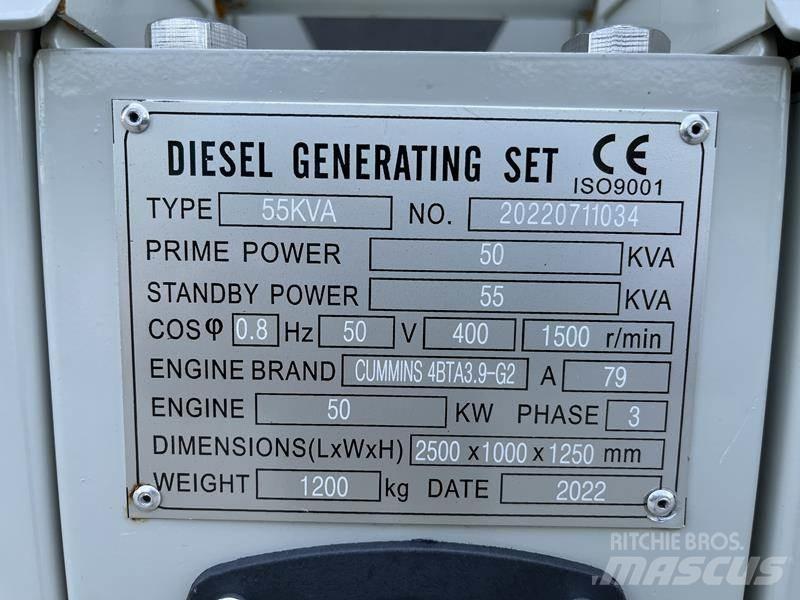 Cummins 55 kVA مولدات ديزل