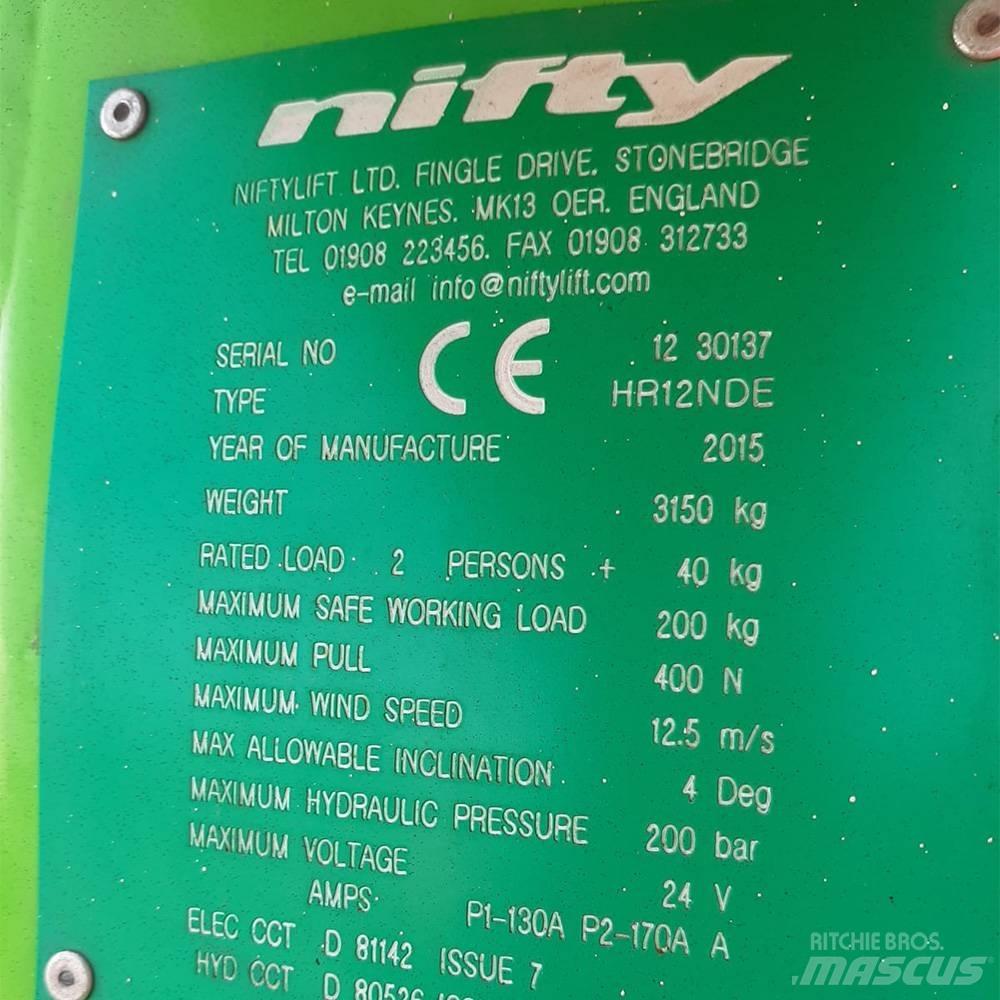 Niftylift HR 12 رافعات سلة مفصلية