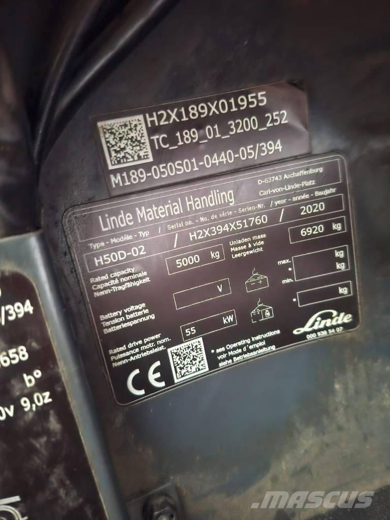 Linde H50D-02 شاحنات الديزل