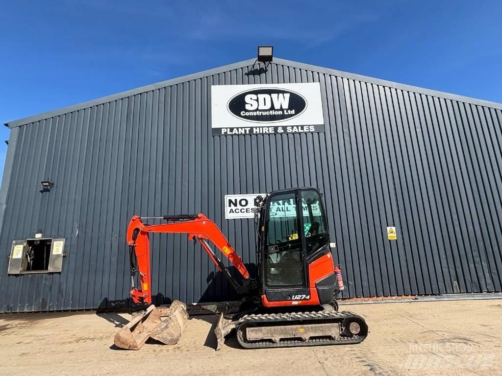 Kubota U 27-4 حفارات صغيرة أقل من 7 طن (حفارات صغيرة)