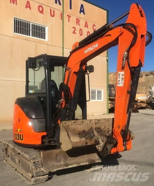 Hitachi ZX 33 U-5 A حفارات صغيرة أقل من 7 طن (حفارات صغيرة)