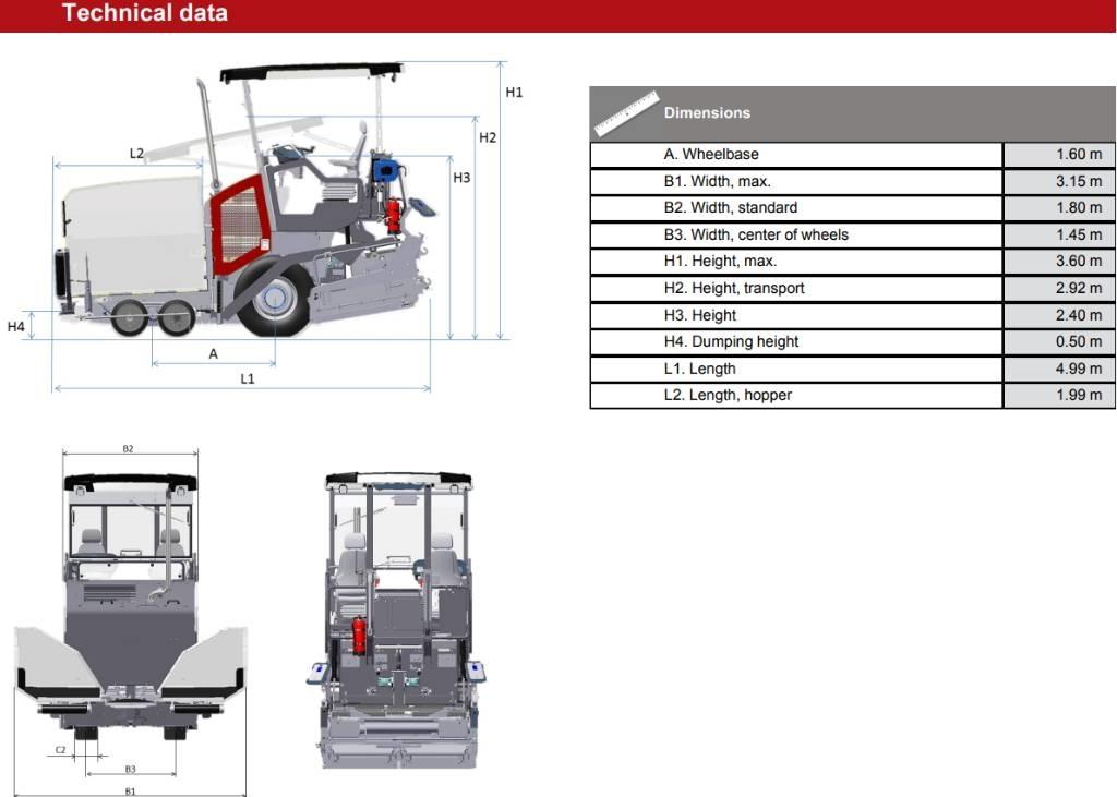 Dynapac SD 1800 W معدات السفلتة