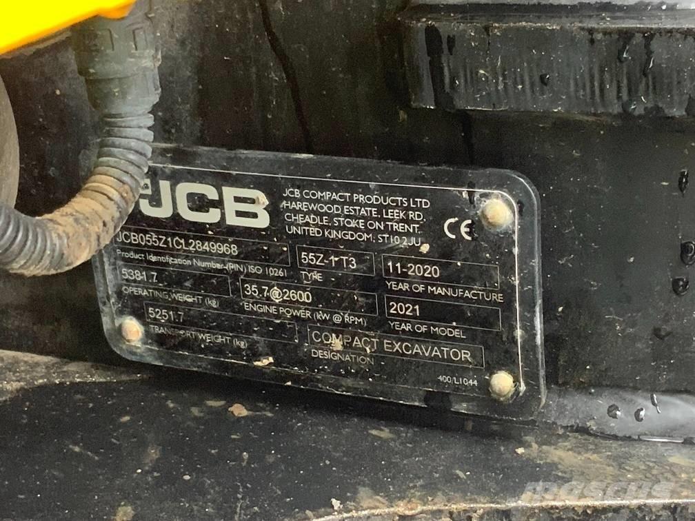 JCB 55 Z-1 حفارات صغيرة أقل من 7 طن (حفارات صغيرة)