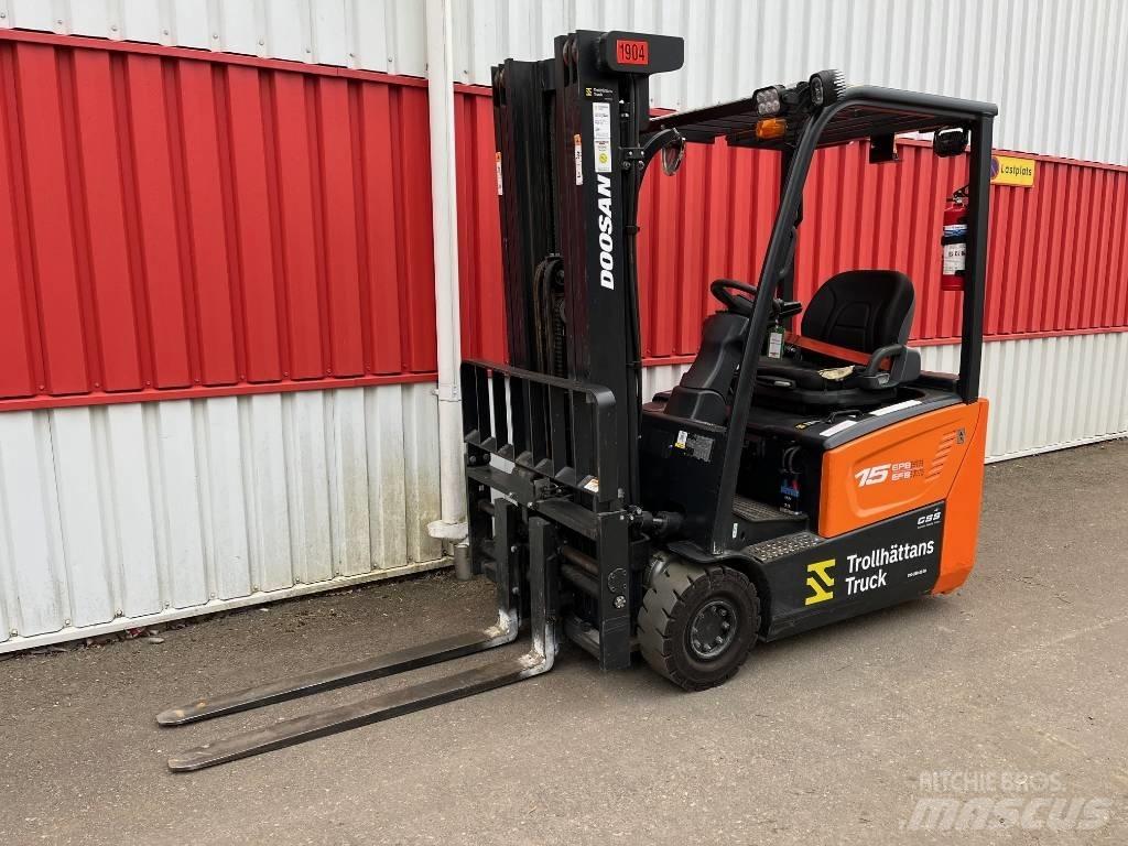 Doosan B 15 T-7 شاحنات ذات رافعات شوكية تعمل بالكهرباء