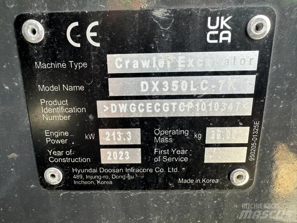 Doosan DX 350 NLC-7 حفارات زحافة