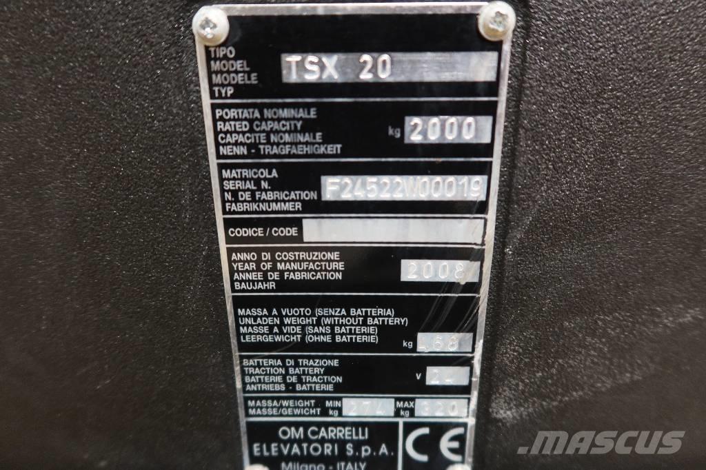 EL-LØFTER TSX 20 معدات الرفع منخفض المستوى