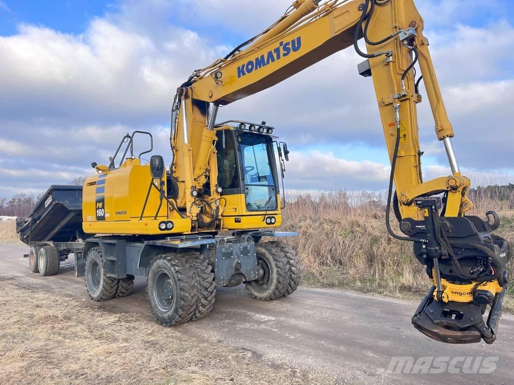 Komatsu PW 160 حفارات بعجل