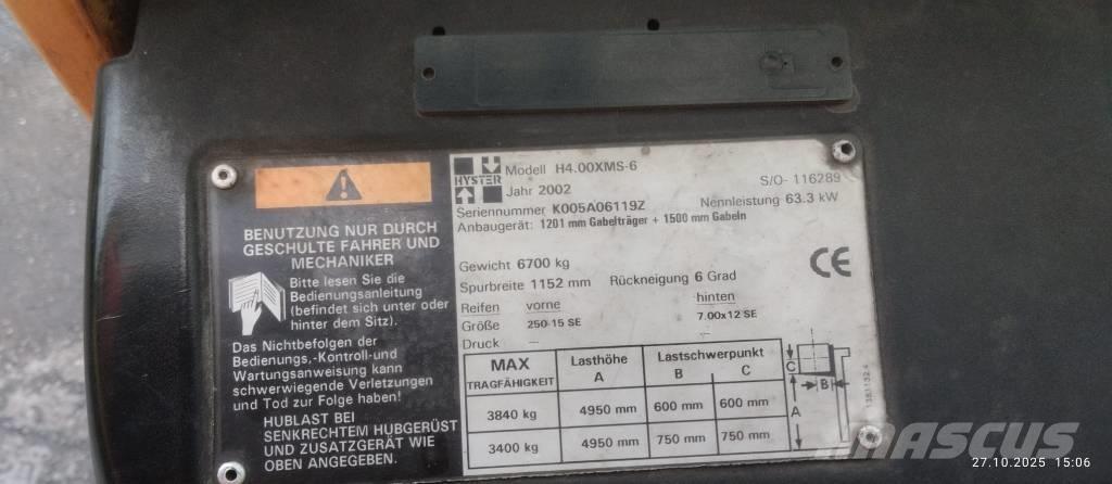 Hyster H4.00XMS-6 شاحنات LPG