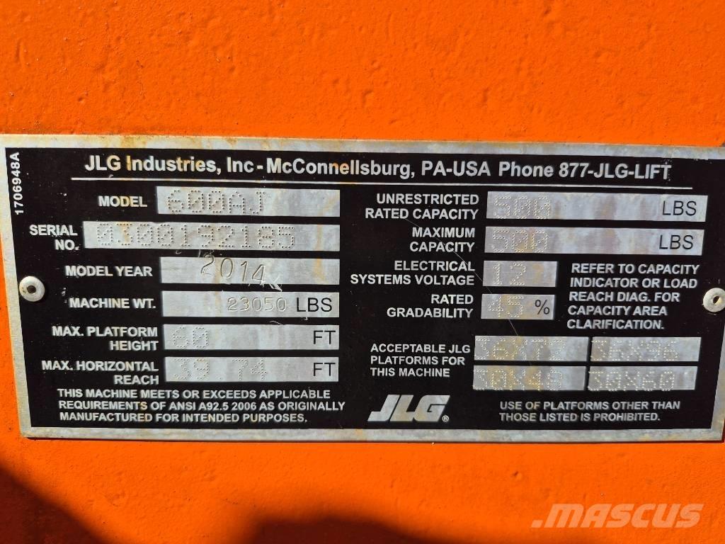 JLG 600 AJ رافعات سلة مفصلية