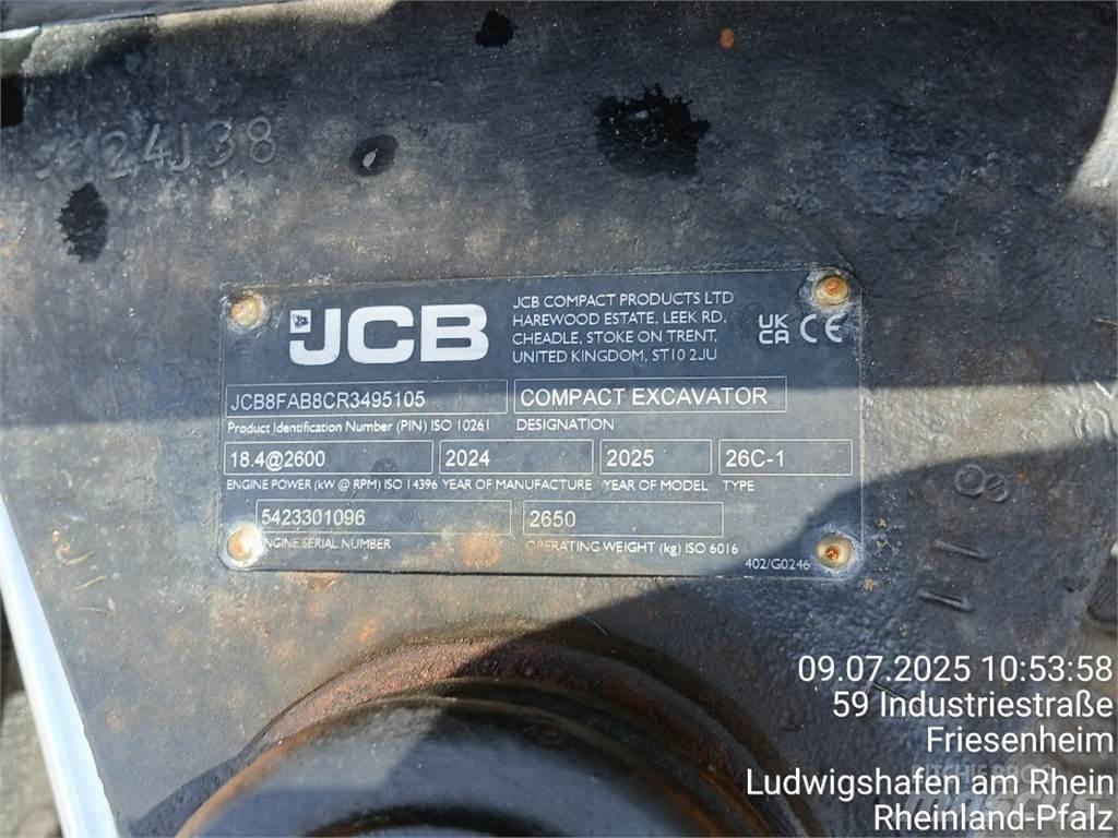 JCB 26C-1 حفارات صغيرة أقل من 7 طن (حفارات صغيرة)