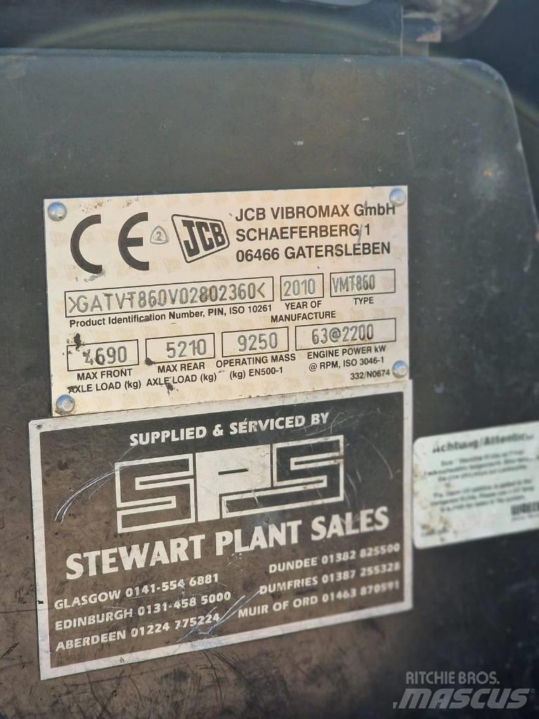 JCB Vibromax VMT 860 مداحل ثنائية الاسطوانة