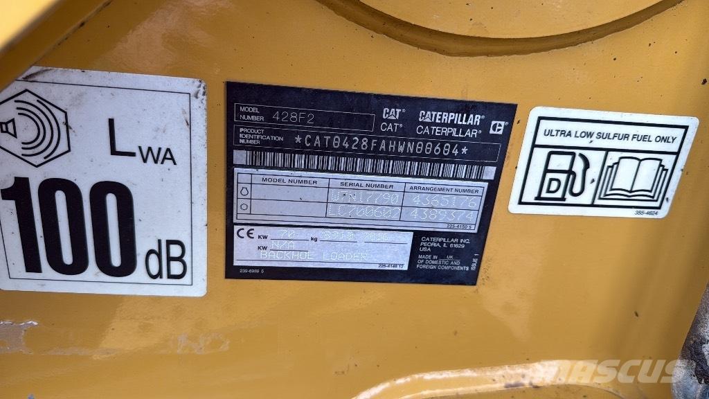 CAT 428 F لوادر ذات جرافات عكسية