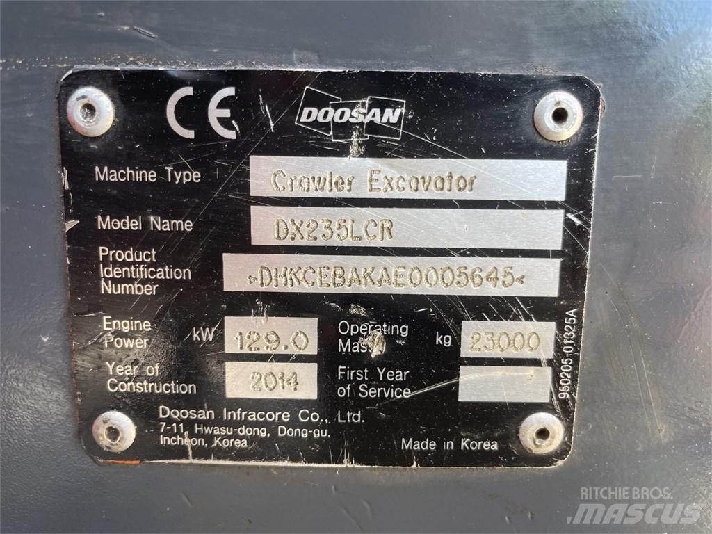 Doosan DX 235 LCR حفارات زحافة