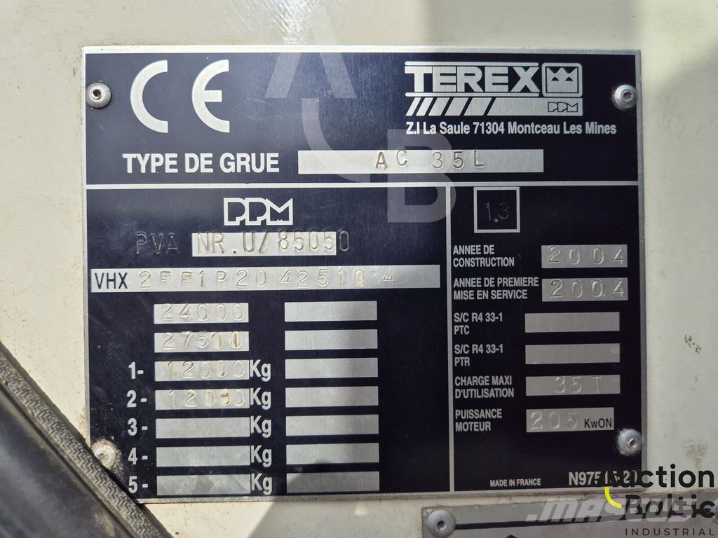 Terex AC 35 L شاحنات الرافعات