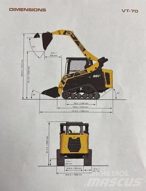 ASV VT 70 لوادر انزلاقية التوجيه