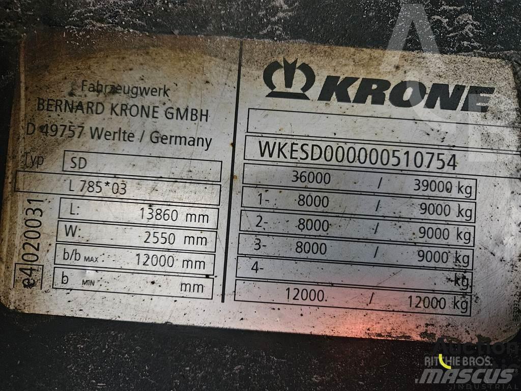 Krone SD نصف مقطورات ذات هيكل صندوقي