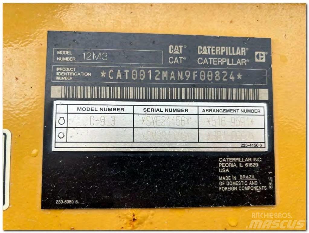 CAT 12 M 3 معدات تمهيد الطرق