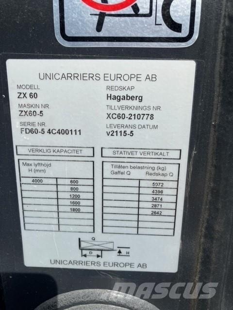 UniCarriers DX60-5 شاحنات الديزل