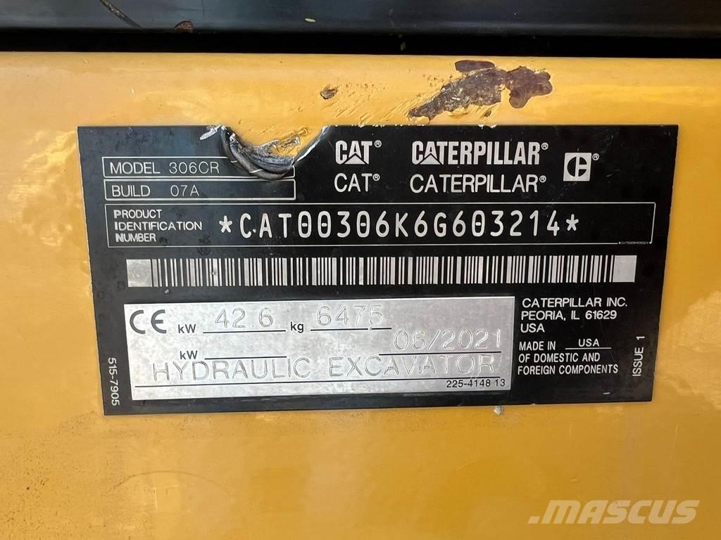 CAT 306CR حفارات صغيرة أقل من 7 طن (حفارات صغيرة)
